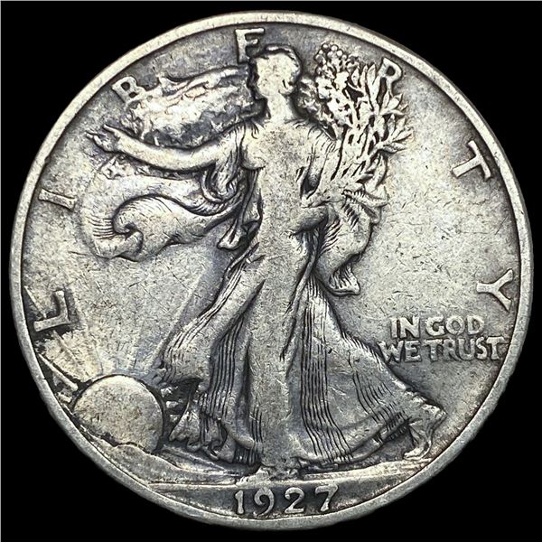 1927-S Silver Walking Liberty Half Dollar  ABOUT UNCIRCULATED