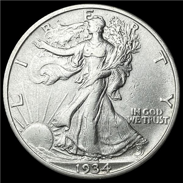 1934-S Silver Walking Liberty Half Dollar  CLOSELY UNCIRCULATED