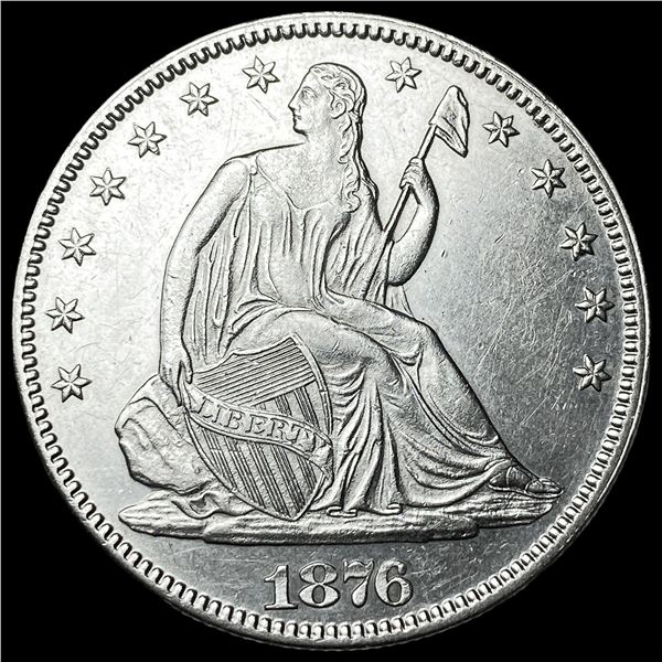1876 Seated Liberty Half Dollar CHOICE AU