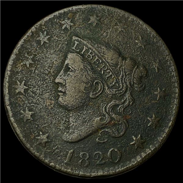 1820 Coronet Head Large Cent HIGH GRADE