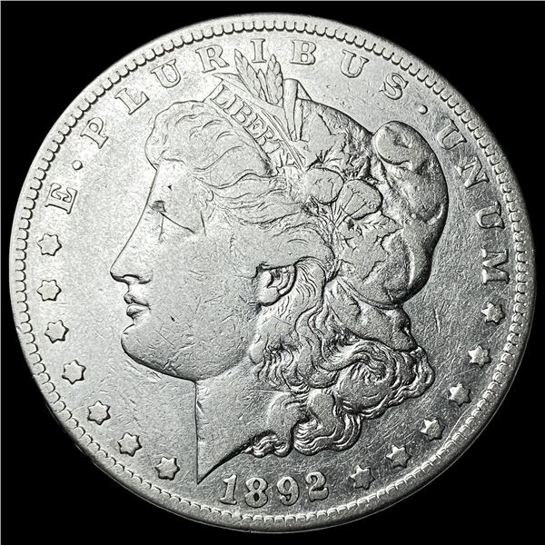 1892-CC Silver Morgan Dollar LIGHTLY  CIRCULATED
