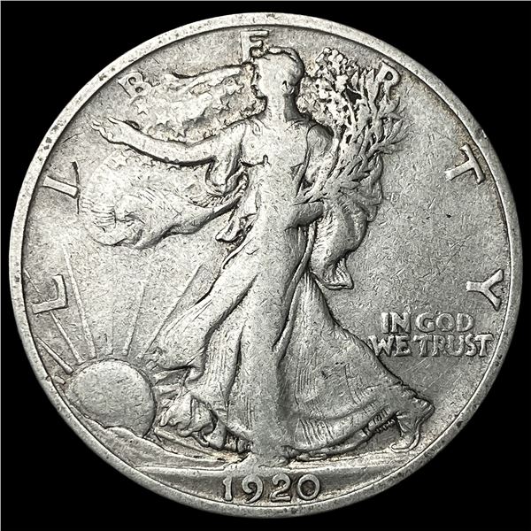 1920-S Silver Walking Liberty Half Dollar  NICELY CIRCULATED