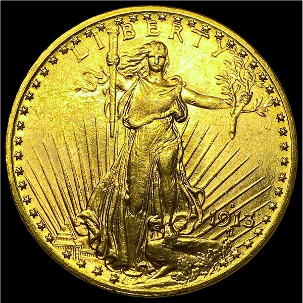 1913-D $20 Saint-Gaudens Double Eagle  UNCIRCULATED
