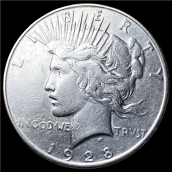 1928-S Silver Peace Dollar NEARLY  UNCIRCULATED