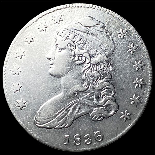 1836 Capped Bust Half Dollar CLOSELY  UNCIRCULATED