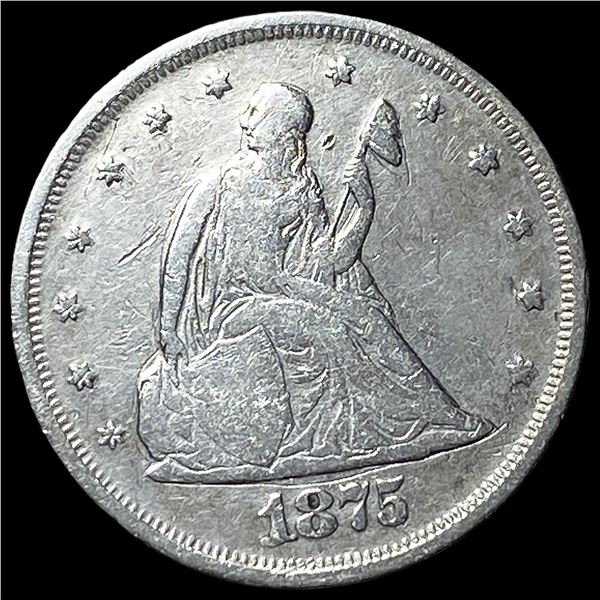 1875 Seated Liberty Twenty Cents ABOUT  UNCIRCULATED