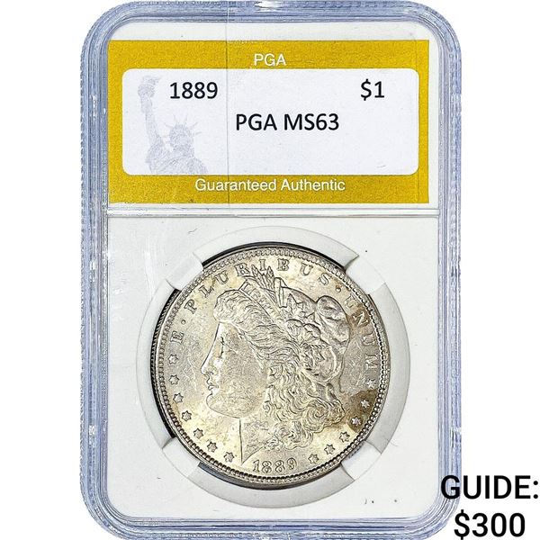 1889 Morgan Silver Dollar PGA MS63