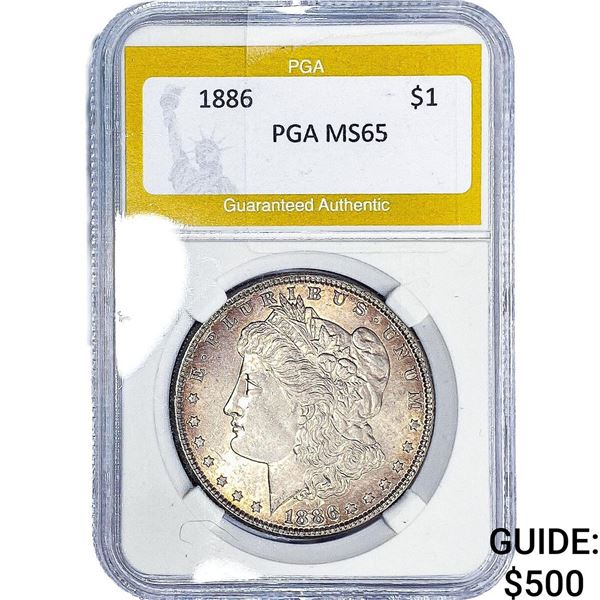1886 Morgan Silver Dollar PGA MS65