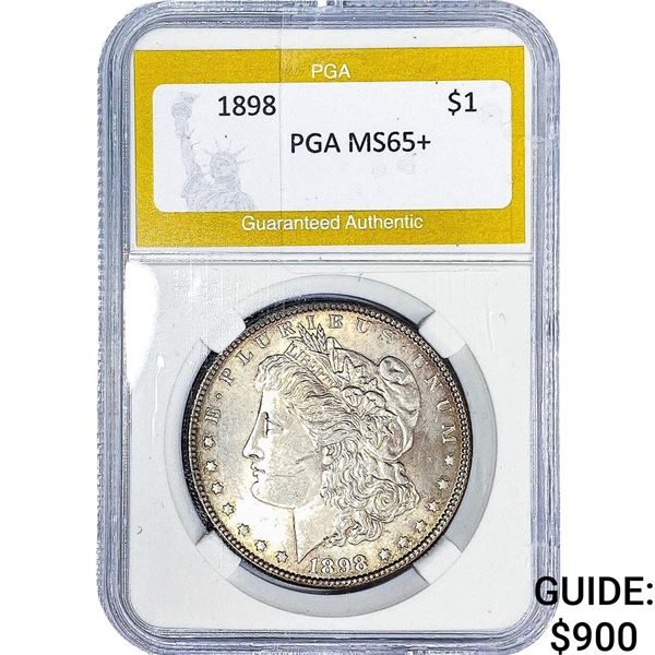 1898 Morgan Silver Dollar PGA MS65+