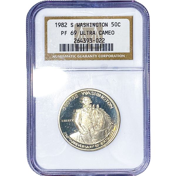 1982-S 50C Washington NGC PF69 Ultra Cameo