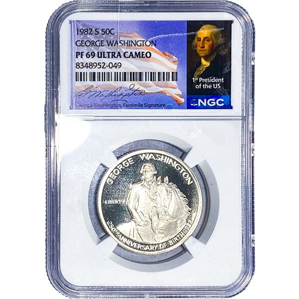 1982-S 50C George Washington NGC PF69 Ultra Cameo