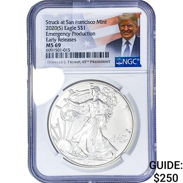 2020-S Silver Eagle NGC MS69