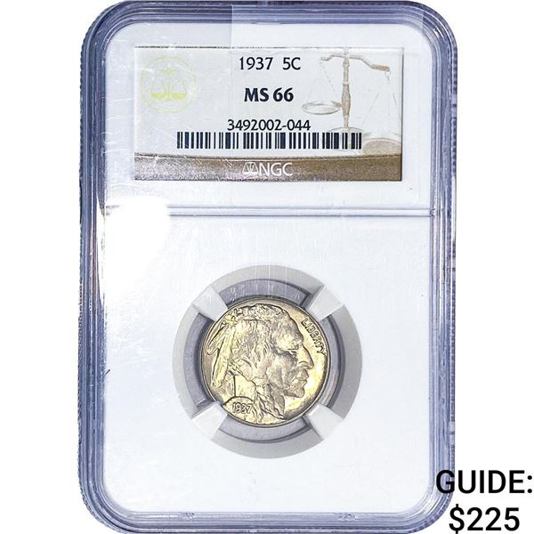 1937 Buffalo Nickel NGC MS66
