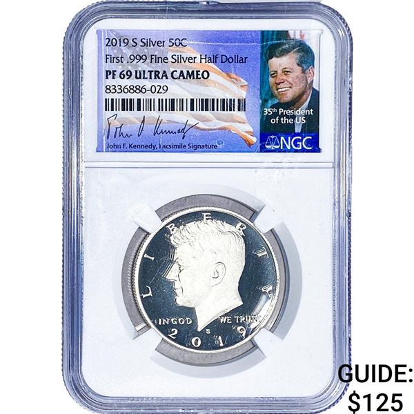 2019-S Kennedy Half Dollar NGC PF69 Ultra Cameo