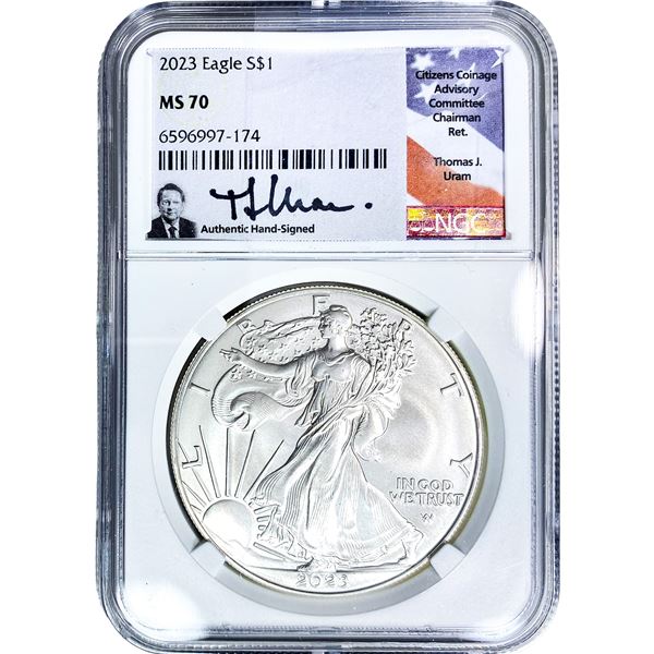 2023 Silver Eagle NGC MS70