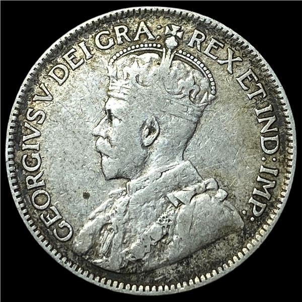 1916 Canada Silver 25 Cents