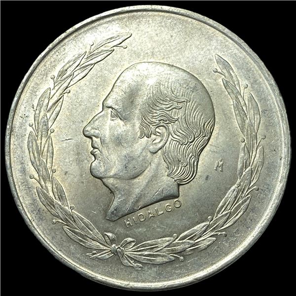 1953Mo Mexico Silver 5 Pesos