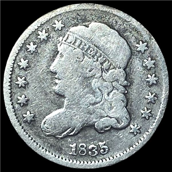 1835 Capped Bust Half Dime LIGHTLY CIRCULATED