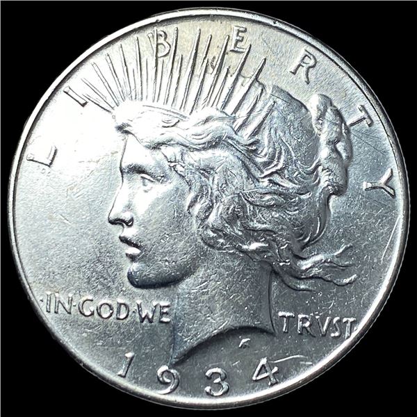 1934 Silver Peace Dollar CLOSELY UNCIRCULATED