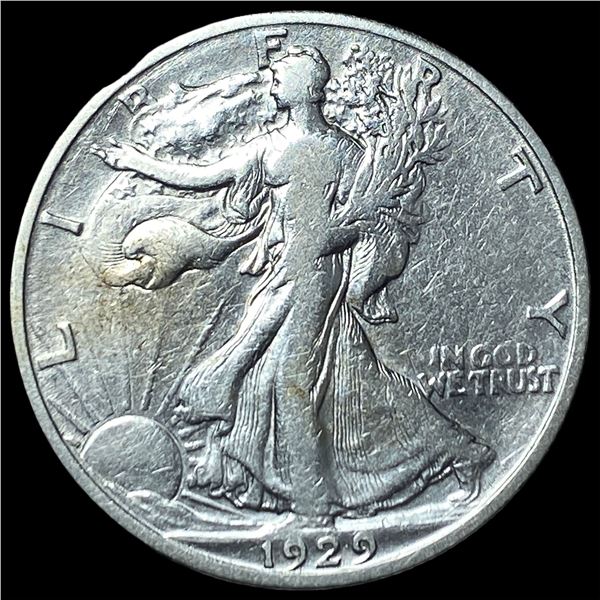 1929-S Silver Walking Liberty Half Dollar  NEARLY UNCIRCULATED