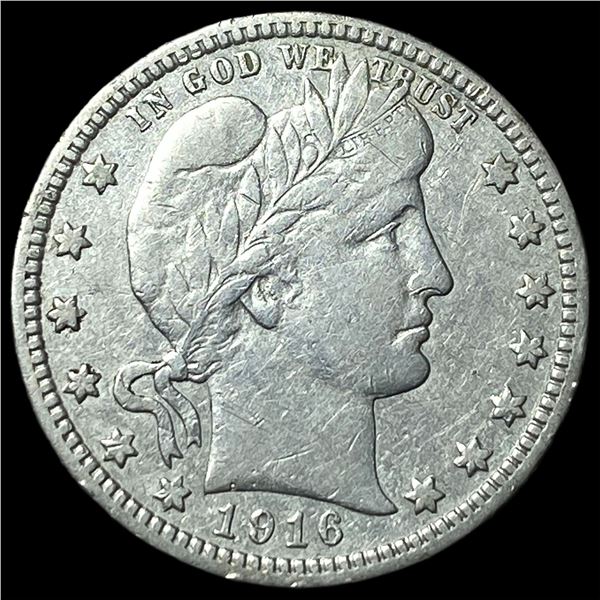 1916 Silver Barber Quarter NEARLY  UNCIRCULATED