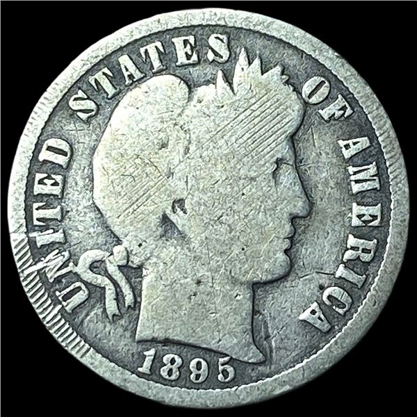 1895-O Silver Barber Dime NICELY CIRCULATED
