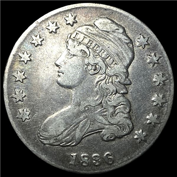 1836 Capped Bust Half Dollar NEARLY  UNCIRCULATED