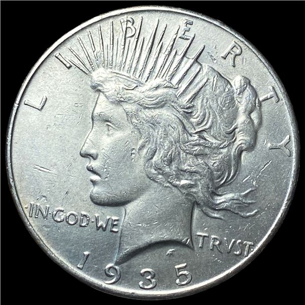 1935 Silver Peace Dollar CLOSELY UNCIRCULATED