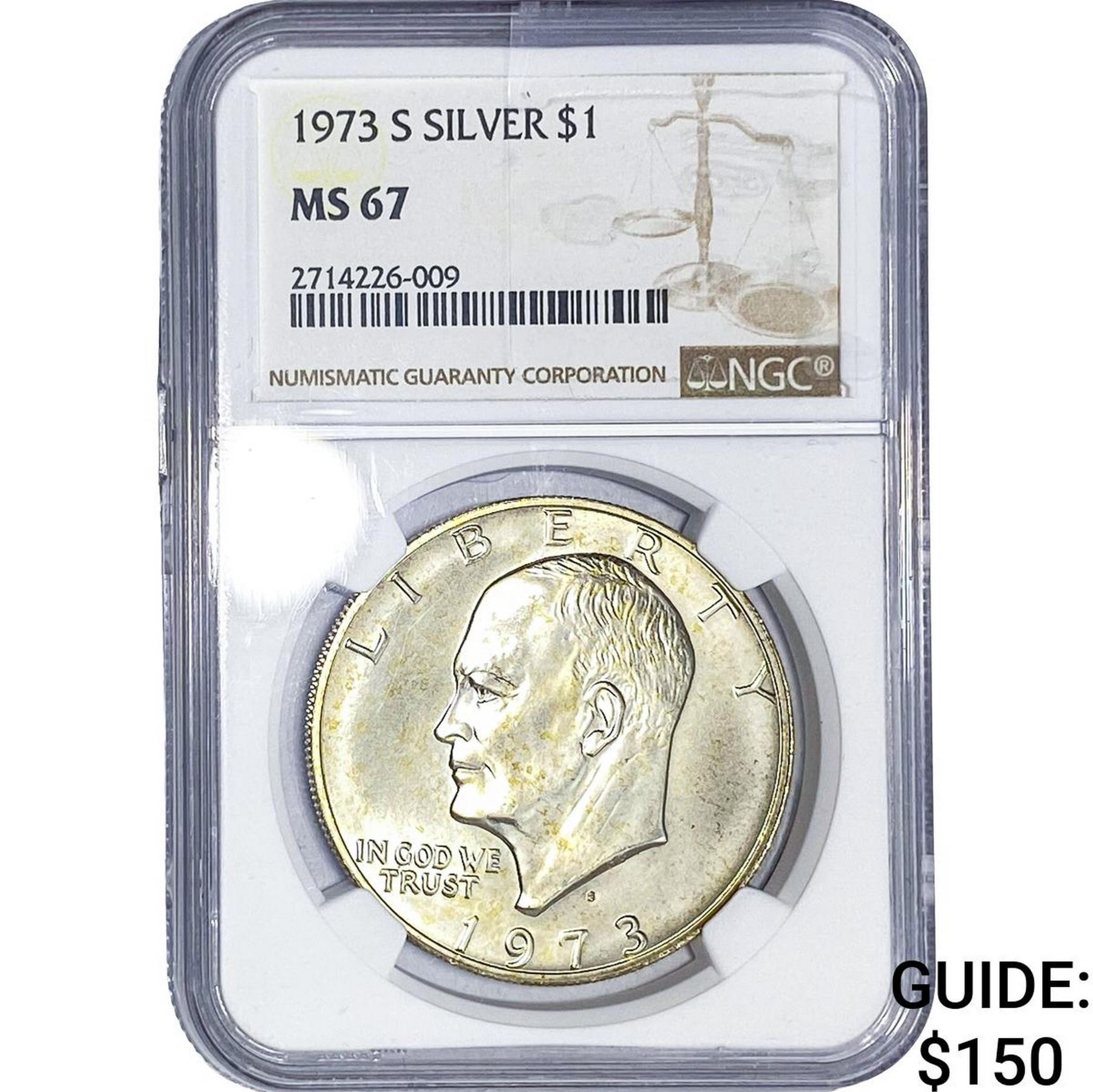 1973-S Eisenhower Dollar NGC MS67