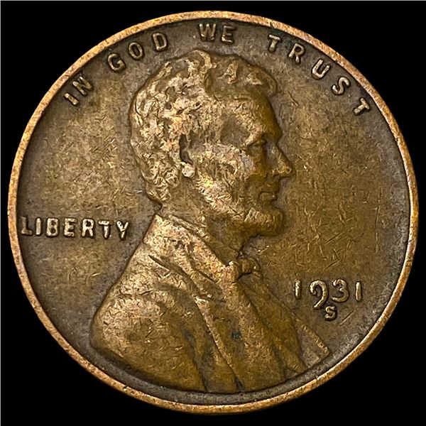 1931-S Lincoln Wheat Cent NEARLY UNCIRCULATED