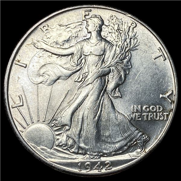 1942 Walking Liberty Half Dollar CLOSELY  UNCIRCULATED