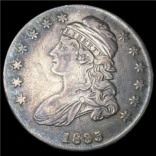 1835 Capped Bust Half Dollar NEARLY  UNCIRCULATED