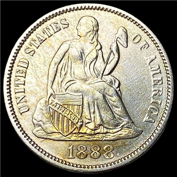 1888 Seated Liberty Dime CLOSELY UNCIRCULATED