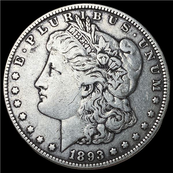 1893 Silver Morgan Dollar LIGHTLY CIRCULATED