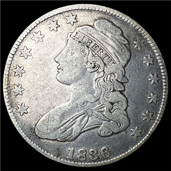 1836 Capped Bust Half Dollar LIGHTLY  CIRCULATED