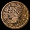 Image 1 : 1852 Braided Hair Large Cent NICELY  CIRCULATED