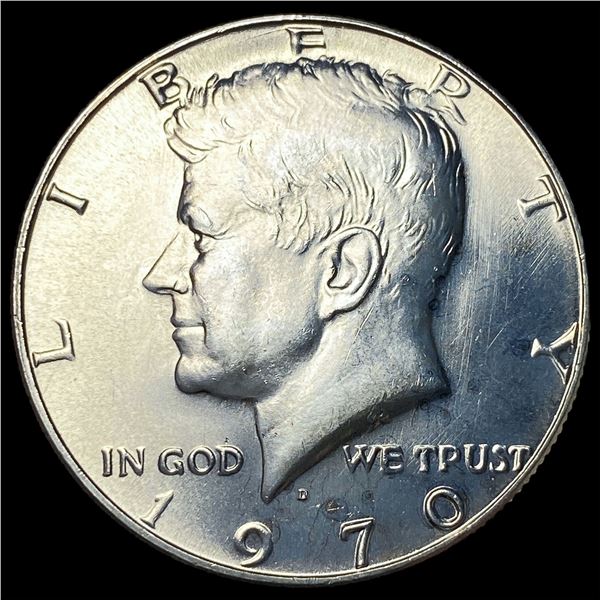 1970-D Silver Kennedy Half Dollar SUPERB GEM  BU