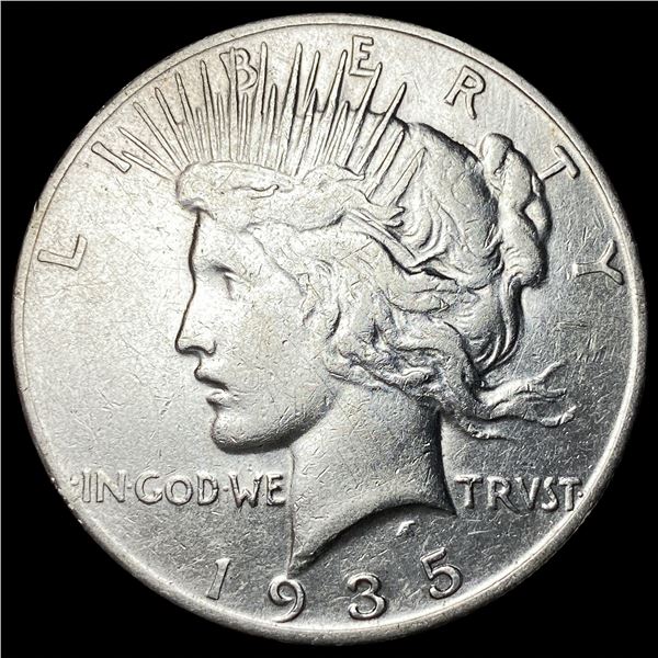 1935-S Silver Peace Dollar NEARLY  UNCIRCULATED