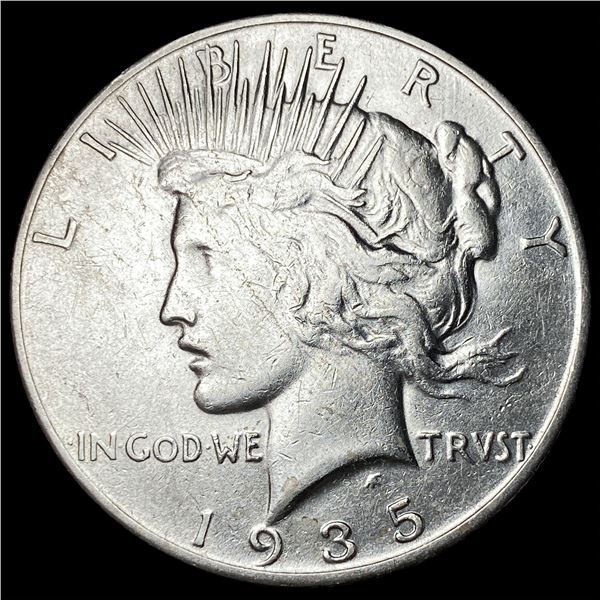1935-S Silver Peace Dollar NEARLY  UNCIRCULATED