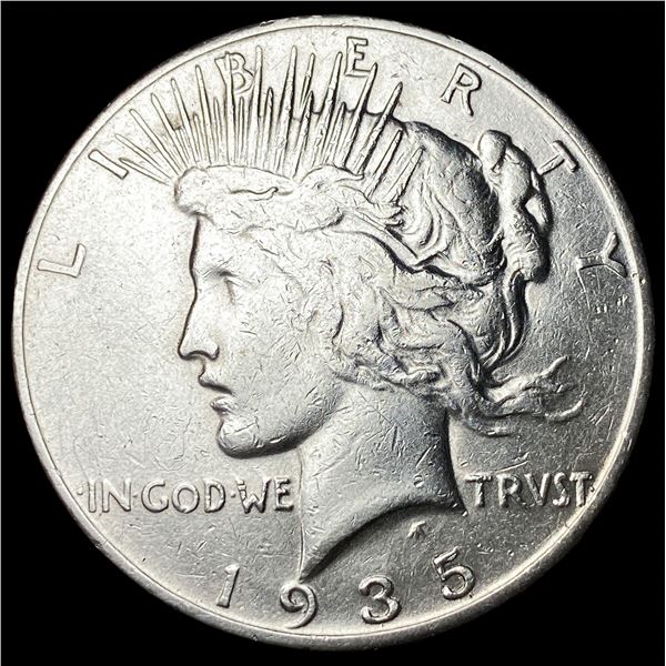 1935-S Silver Peace Dollar NEARLY  UNCIRCULATED