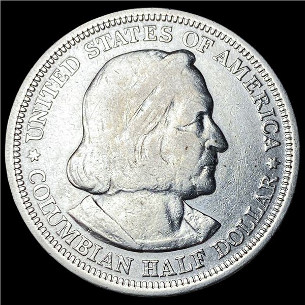1893 Silver Columbian Expo Half Dollar  CLOSELY UNCIRCULATED