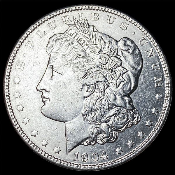 1904 Silver Morgan Dollar CLOSELY  UNCIRCULATED