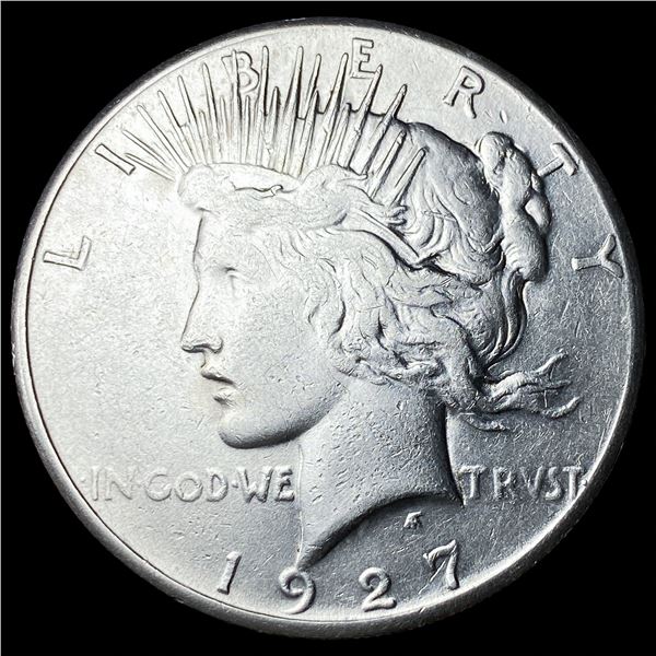 1927 Silver Peace Dollar NEARLY UNCIRCULATED