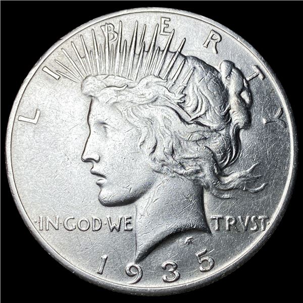 1935-S Silver Peace Dollar NEARLY  UNCIRCULATED