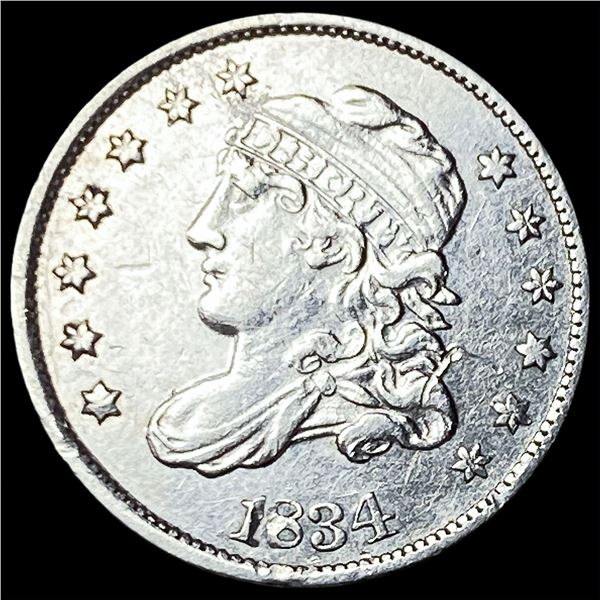 1834 Capped Bust Half Dime NEARLY  UNCIRCULATED