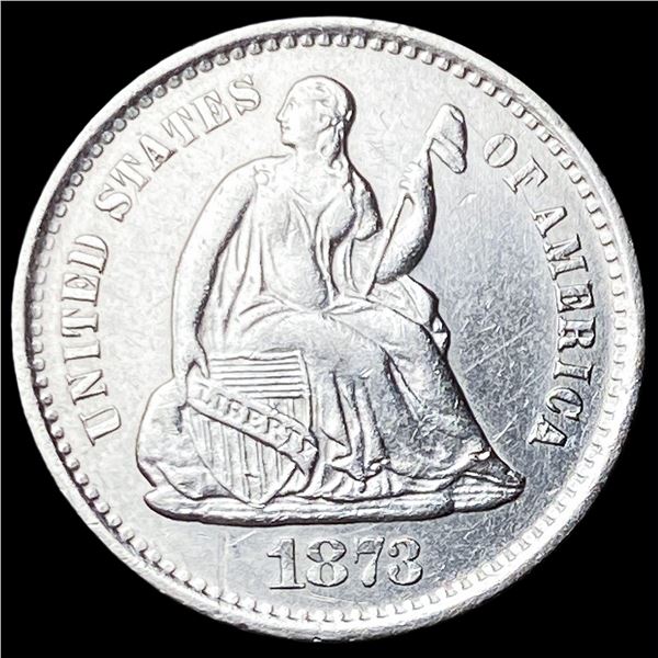 1873-S Silver Seated LIberty Half Dime  UNCIRCULATED