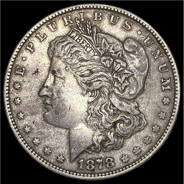 1878 Silver Morgan Dollar NEARLY UNCIRCULATED