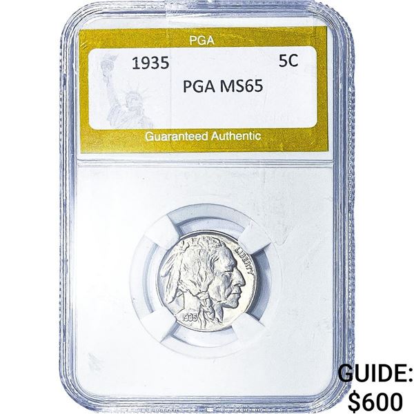 1935 Buffalo Nickel PGA MS65