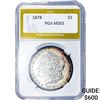 Image 1 : 1878 Morgan Silver Dollar PGA MS63