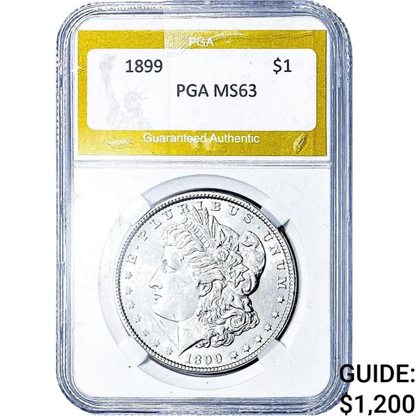 1899 Morgan Silver Dollar PGA MS63